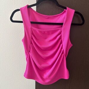 Vibrant Pink Sleeveless Top